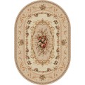 Covor Oval, 250 x 350 cm, Bej, Model Clasic Lotos 535