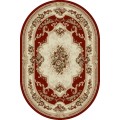 Covor Oval, 60 x 110 cm, Rosu, Lotos 574