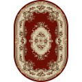 Covor Oval, 60 x 110 cm, Rosu, Lotos 575