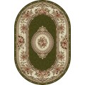 Covor Oval, 60 x 110 cm, Verde, Lotos 571