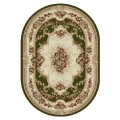 Covor Oval, 60 x 110 cm, Verde, Lotos 574/310