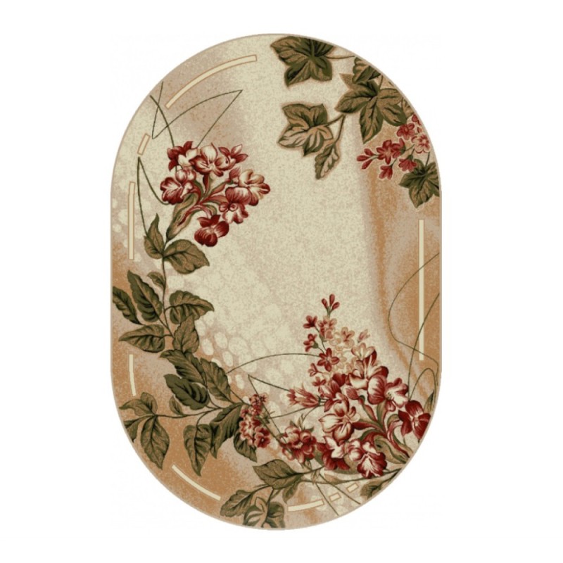 Covor Oval, 80 x 150 cm, Crem / Bej, Lotos 1511/110