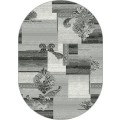 Covor Oval, 80 x 150 cm, Gri, Model Cappuccino 16009