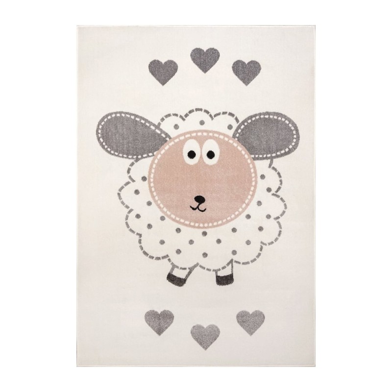 Covor pentru Copii, 120 cm x 170 cm, Crem, Model Oita