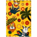 Covor pentru Copii, 160 x 230 cm, Galben, Animale, Dreptunghiular, Kolibri 11141