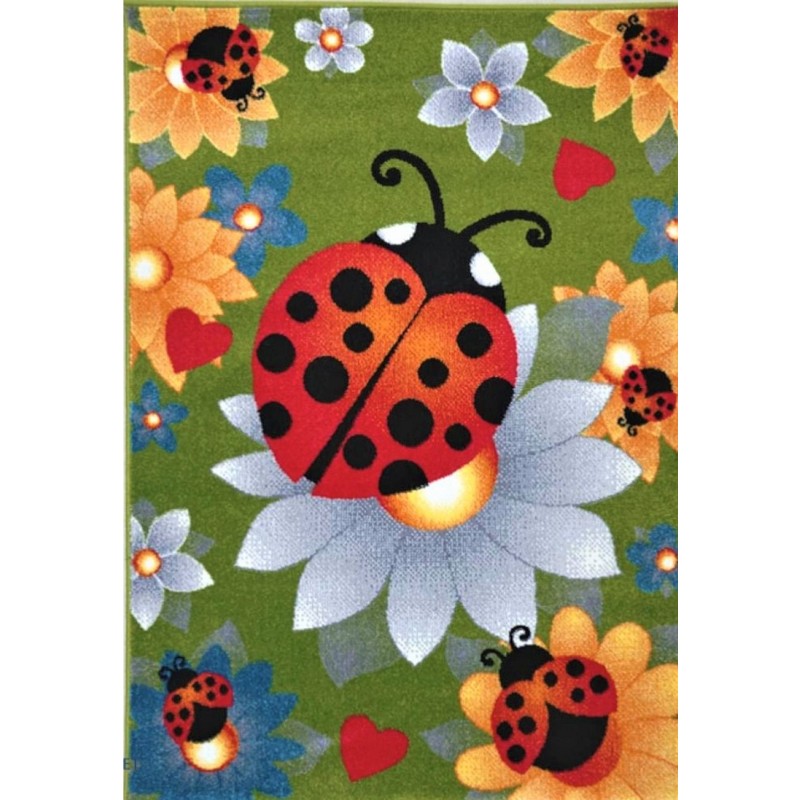 Covor pentru Copii, 200 x 300 cm, Verde, Gargarita, Dreptunghiular, Kolibri 11470
