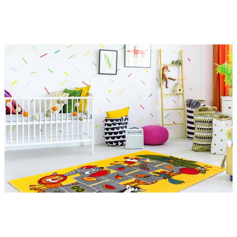 Covor pentru Copii, Kolibri Sotron 11120, Galben, 80x150 cm, 2300 gr/mp
