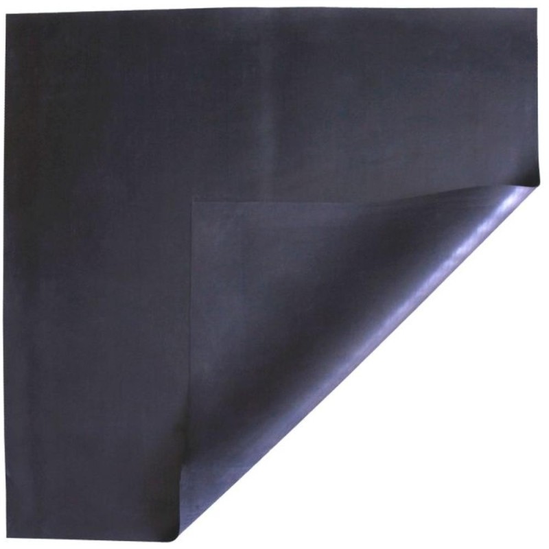 Covor Protectie din Cauciuc Negru, 75 cm x 75 cm x 1.5 mm