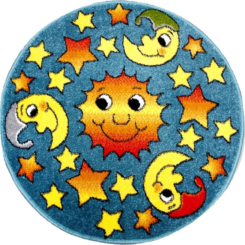 Covor Rotund, 67 x 67 cm, Albastru, Kolibri 11081