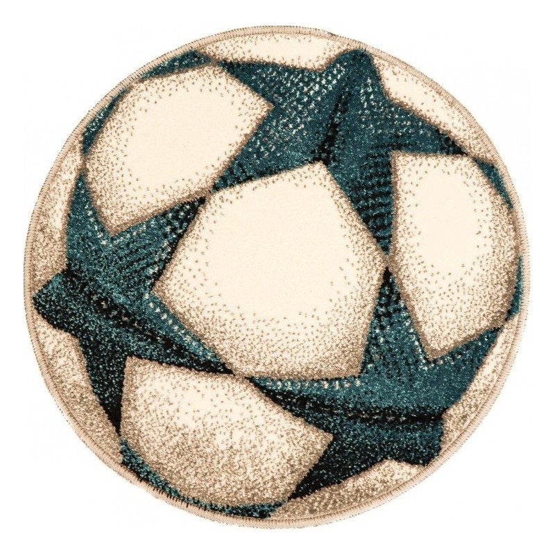 Covor Rotund Alb, 67 x 67 cm, Kolibri Model UEFA 11199