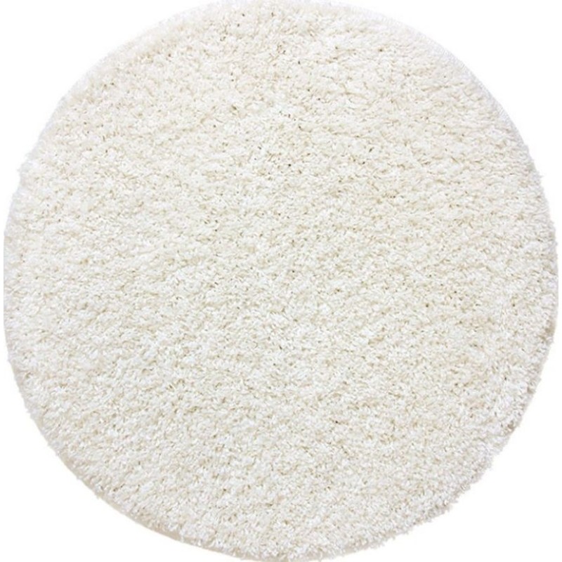 Covor Rotund Pufos, 67 x 67 cm, Ivory, Fantasy 12500/10