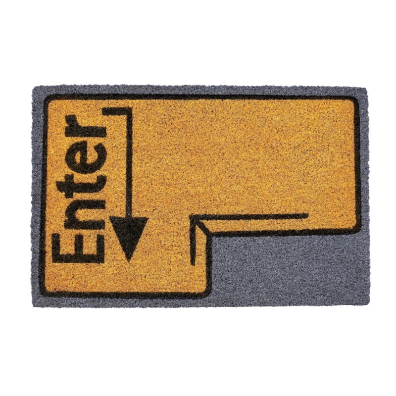 Covoras Intrare, din Cauciuc si Fibre Cocos, Dreptunghiular 40 x 60 cm, Grunberg IDM40605