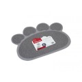 Covoras pentru Litiera Pisici, Forma Labuta, M-Pets, 60 x 45 cm, Gri