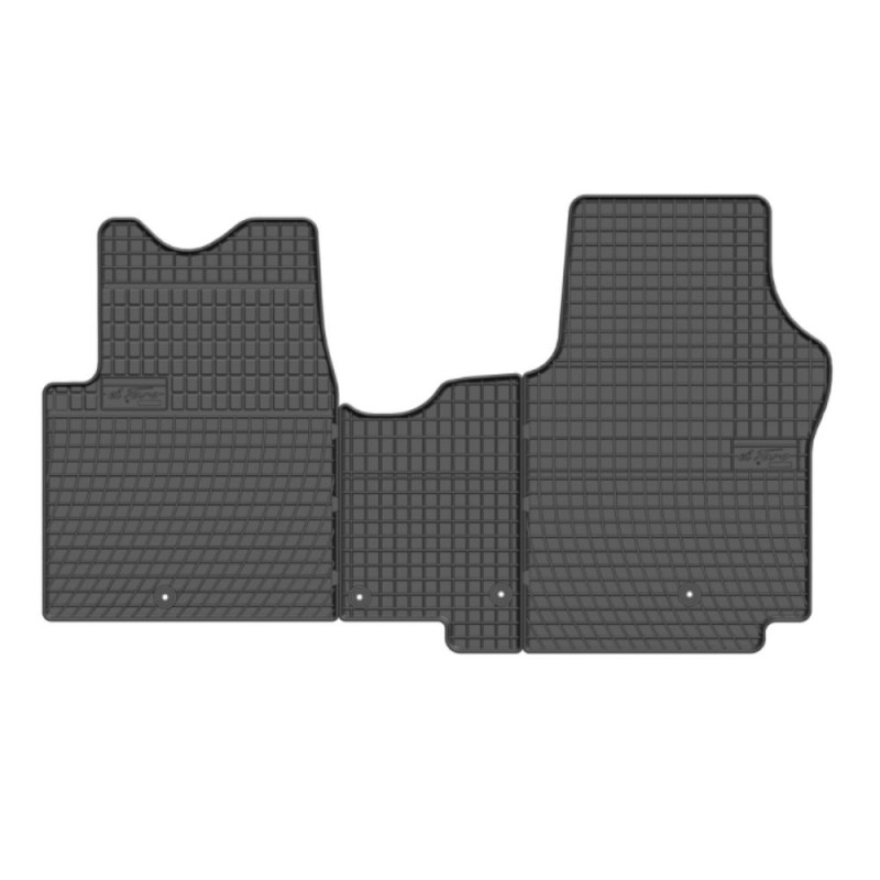 Covorase Cauciuc Opel Vivaro, Renault Trafic, Fiat Talento, Nissan NV300, 2014-2019, 3 Locuri, 2 Piese Fata