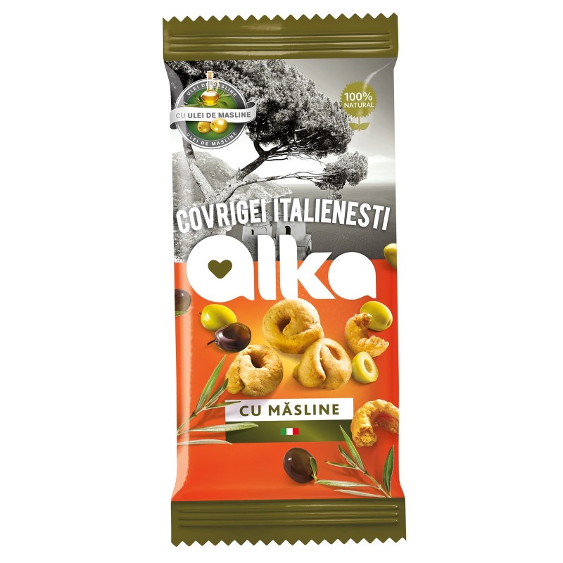 Covrigei Italienesti cu Masline Alka, 180 g