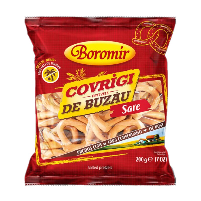 Covrigi de Buzau cu Sare Boromir, 200 g