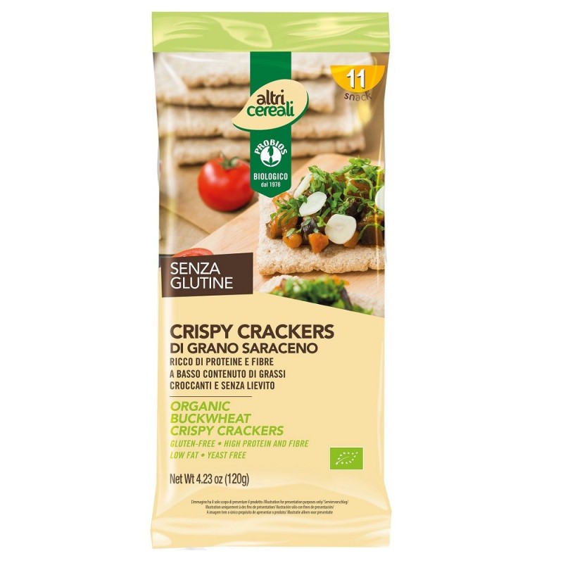 Crackers din Faina de Hrisca fara Gluten Eco, Probios, 120 g