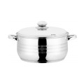 Cratita din Inox cu Capac, 34 cm , 14.50 l, Grunberg