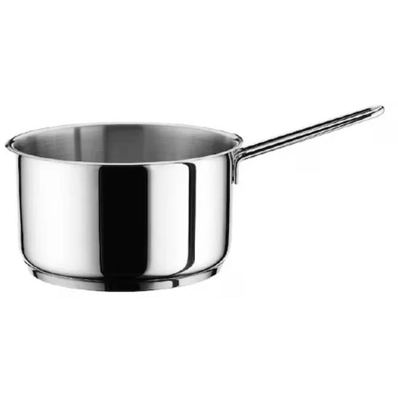 Cratita din Inox cu Coada, 1.8 l, Diametru 16 cm, Argintie, Perfect Home