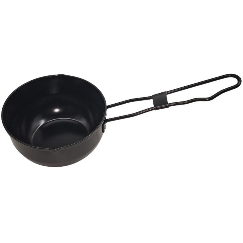 Cratita din Otel, Invelis Antiaderent, Maner Rabatabil, 12 cm, 0.56 l, Neagra, Grunberg