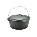 Cratita Fonta cu Capac si Maner, Perfect Home, 30 cm, 7.2 l