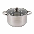 Cratita Inox cu Capac, Diametru 25 cm, Capacitate 5.5 l, Argintiu