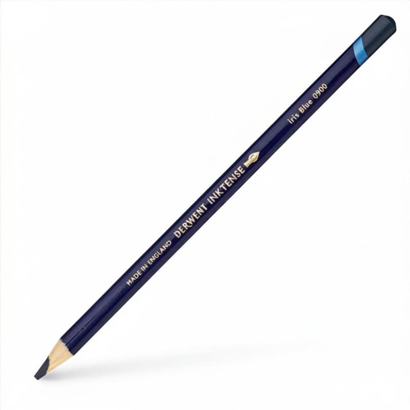Creioane acuarela Inktense Derwent - Iris Blue - 0900