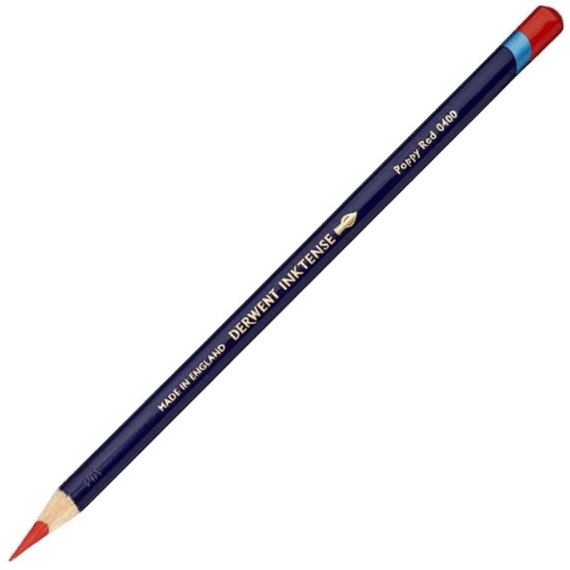 Creioane acuarela Inktense Derwent - Poppy Red - 0400