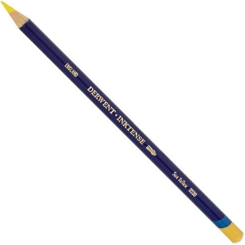 Creioane acuarela Inktense Derwent - Sun Yellow - 0200