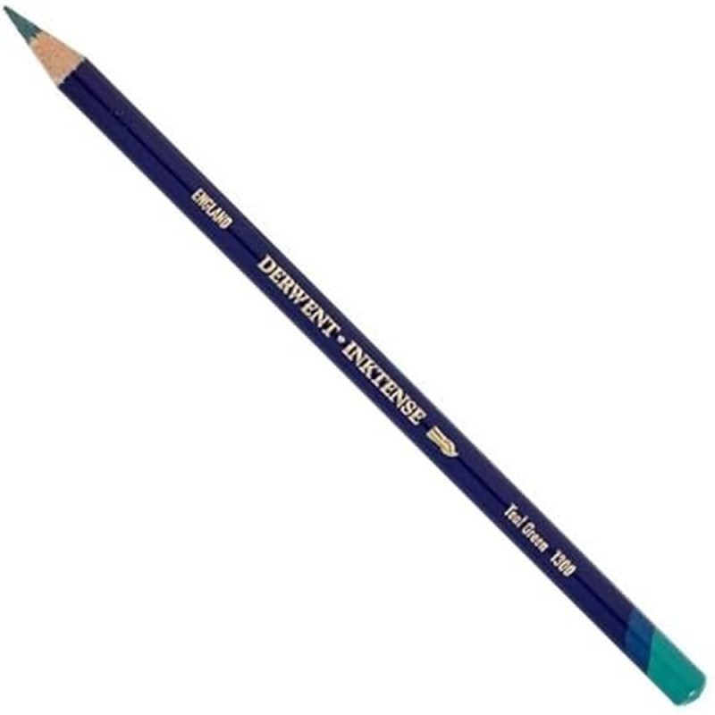 Creioane acuarela Inktense Derwent - Teal Green - 1300