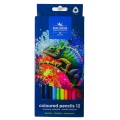 Creioane Colorate Cameleon, Koh-I-Noor, Flexibile, Triunghiulare, 12 Culori