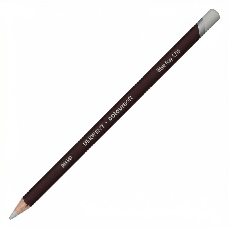 Creioane colorate Coloursoft Derwent - White Grey