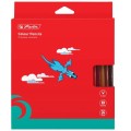 Creioane Colorate Patrate, 3 mm, 24 Bucati