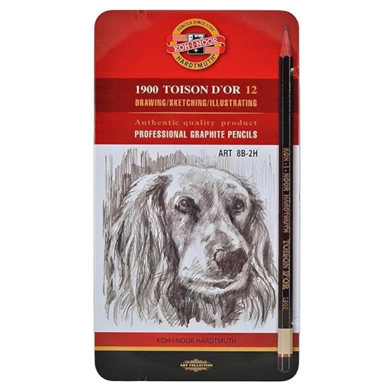 Creioane Grafit Toison D'Oor, Tip Arta 8B-2H, 12 Bucati