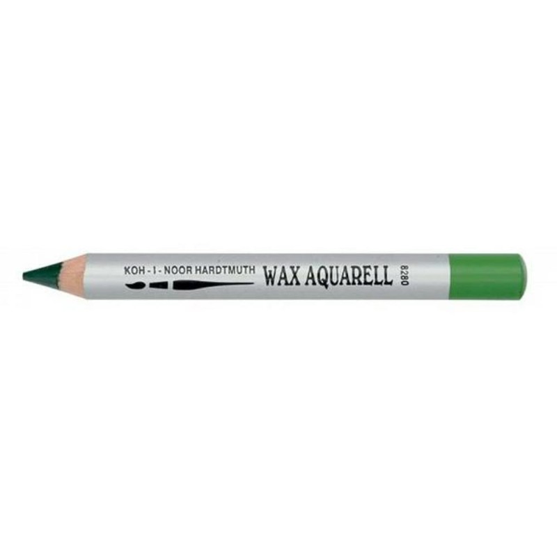 Creion Colorat Cerat, Koh-I-Noor, Wax Aquarell, 6 x 11.5 x 123 mm, Verde Iarba