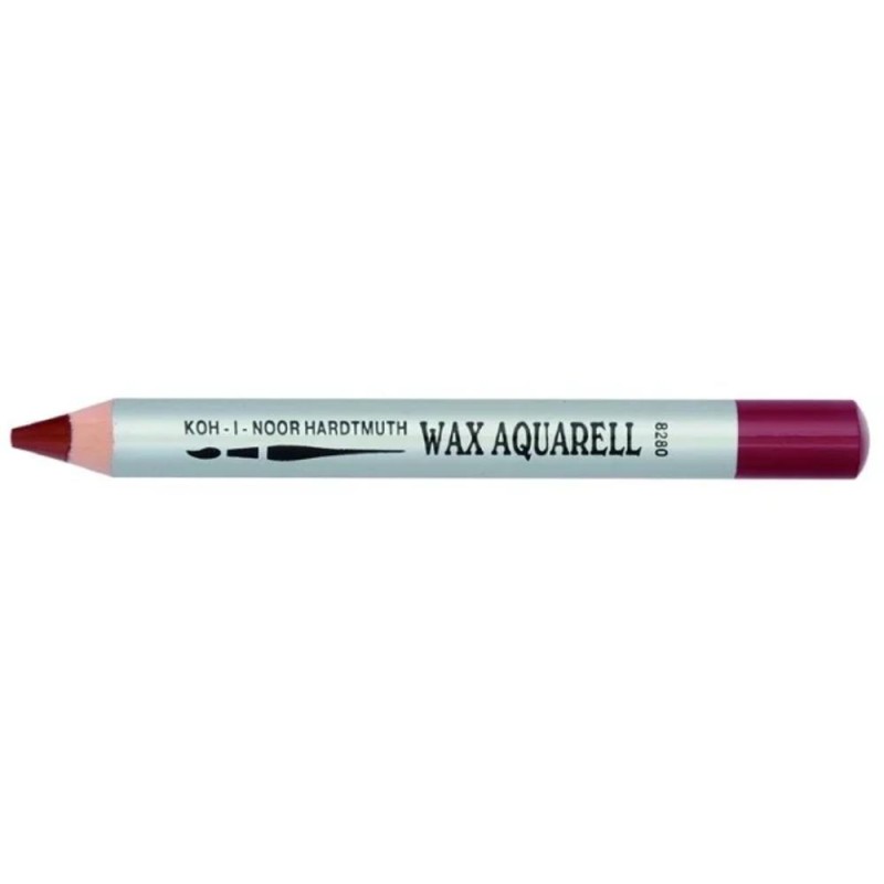 Creion Colorat Cerat, Koh-I-Noor, Wax Aquarell, 6 x 11.5 x 123, Rosu Bordeaux