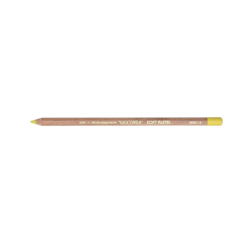 Creion Colorat Mina Pastel Uscat Individual Koh-I-Noor Gioconda, 4.2 x 7.5 x 175 mm, Galben Zinc
