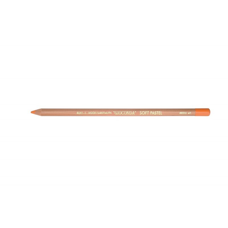 Creion Colorat Mina Pastel Uscat Individual Koh-I-Noor Gioconda, 4.2 x 7.5 x 175 mm, Orange Cadmiu