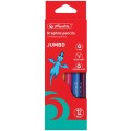 Creion Grafit cu Radiera Jumbo, 2B, Triunghiular, 4 mm, 12 Bucati