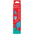 Creion Grafit HB Bacteriostatic, Triunghiular, Corp Albastru, 2.2 mm, 12 Bucati