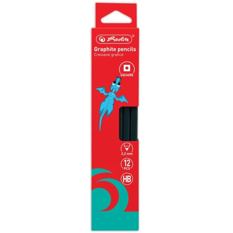 Creion Grafit HB Patrat, 2.2 mm, 2 Bucati
