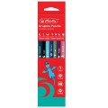 Creion Grafit HB, Zile Saptamana, Rotund, Corp Colorat, 2.2 mm, 7 Bucati