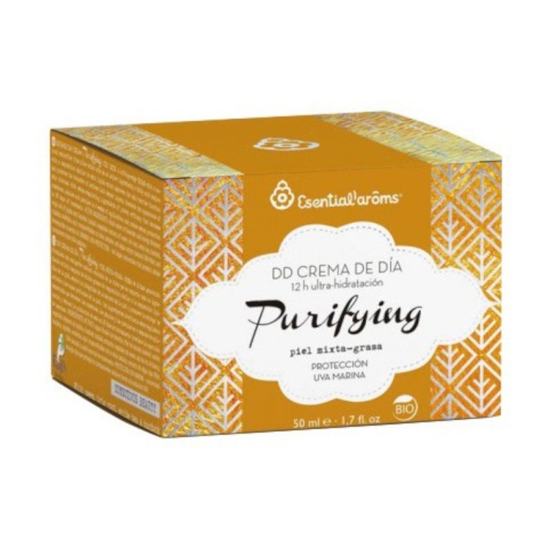 Crema Bio Hidratanta de Zi pentru Piele Grasa Esentialaroms Purifying, Purifica, 50 ml