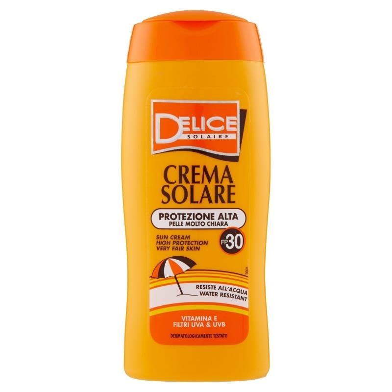 Crema cu Protectie Solara, Delice, SPF 30, cu Vitamina E, 250 ml