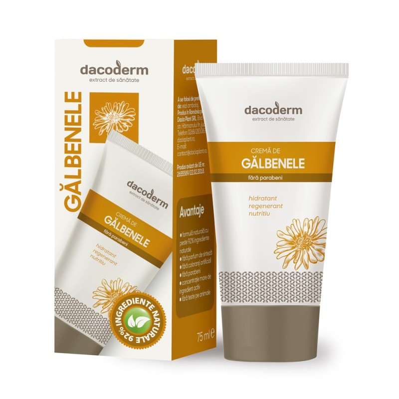 Crema de Galbenele Dacoderm, 75 ml, Dacia Plant