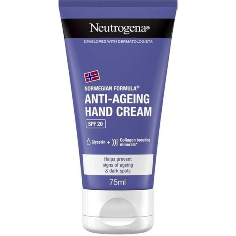 Crema de Maini Neutrogena Anti-Ageing, Spf 20, 75 ml