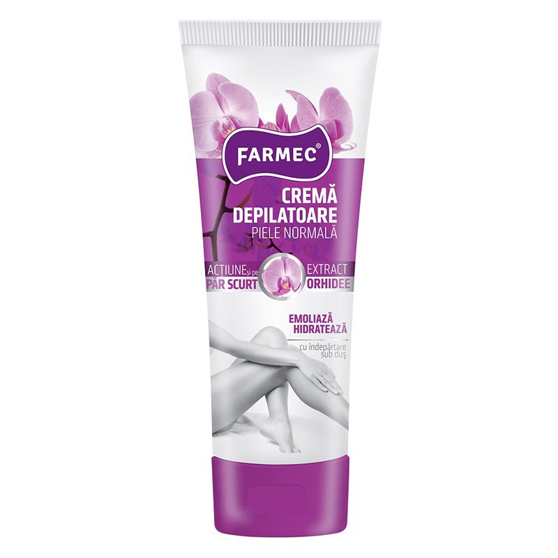 Crema Depilatoare Farmec, pentru Piele Normala, cu Extract de Orhidee, 150 ml