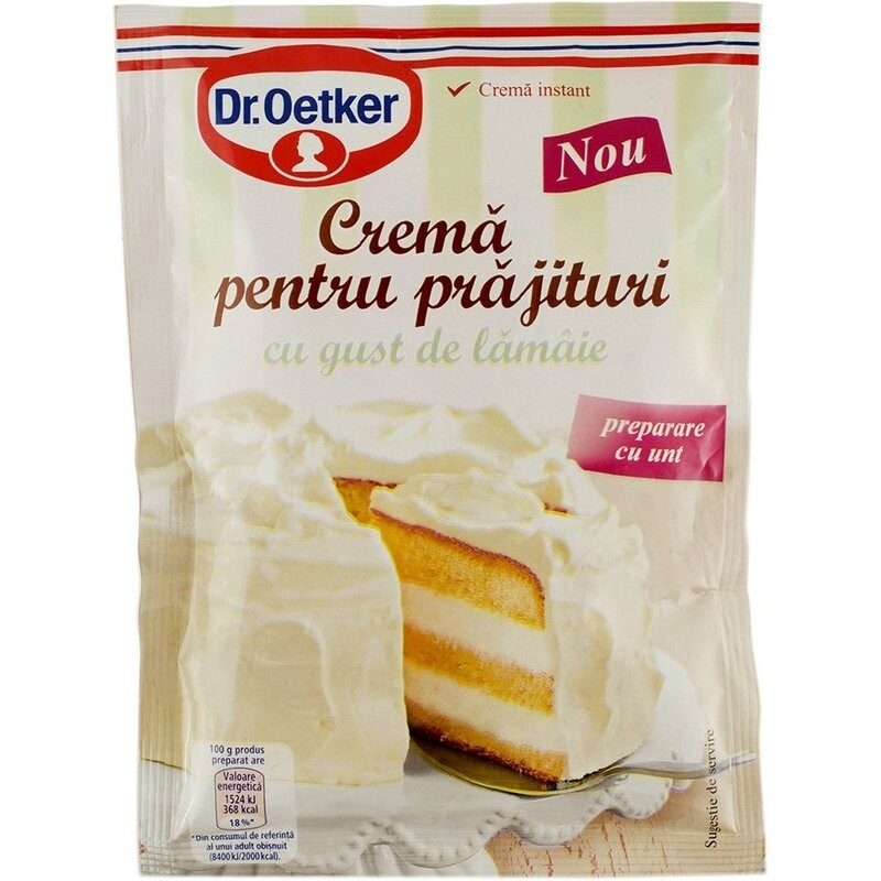 Crema pentru Prajituri Dr. Oetker Lamaie si Unt 140 g