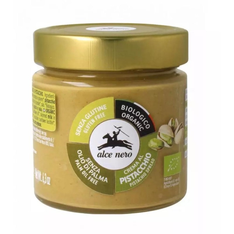 Crema Tartinabila Bio de Fistic, 180 g, Alce Nero
