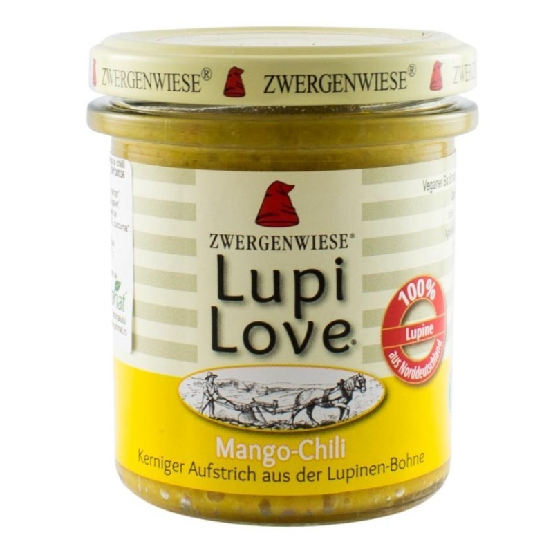 Crema Tartinabila BIO Vegetala cu Mango si Chili, 165 g, Zwergenwiese